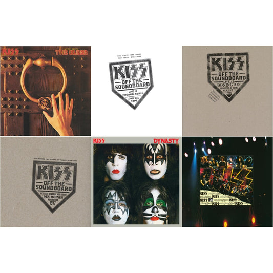 Music From The Elder (Half-Speed Master/Clear LP Vinyl/180G) & Kiss Off The Soundboard: Live In Virginia Beach (3LP) & Kiss Off The Soundboard: Donington 1996 (Live) (3LP) & Kiss Off The Soundboard: Live In Des Moines (2LP) & Dynasty & Mtv Unplugged