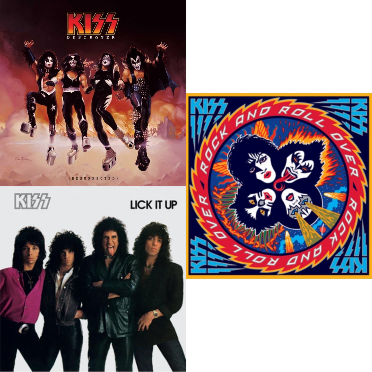 Destroyer (Resurrected) (Translucent Orange LP Vinyl) & Lick It Up & Rock & Roll Over