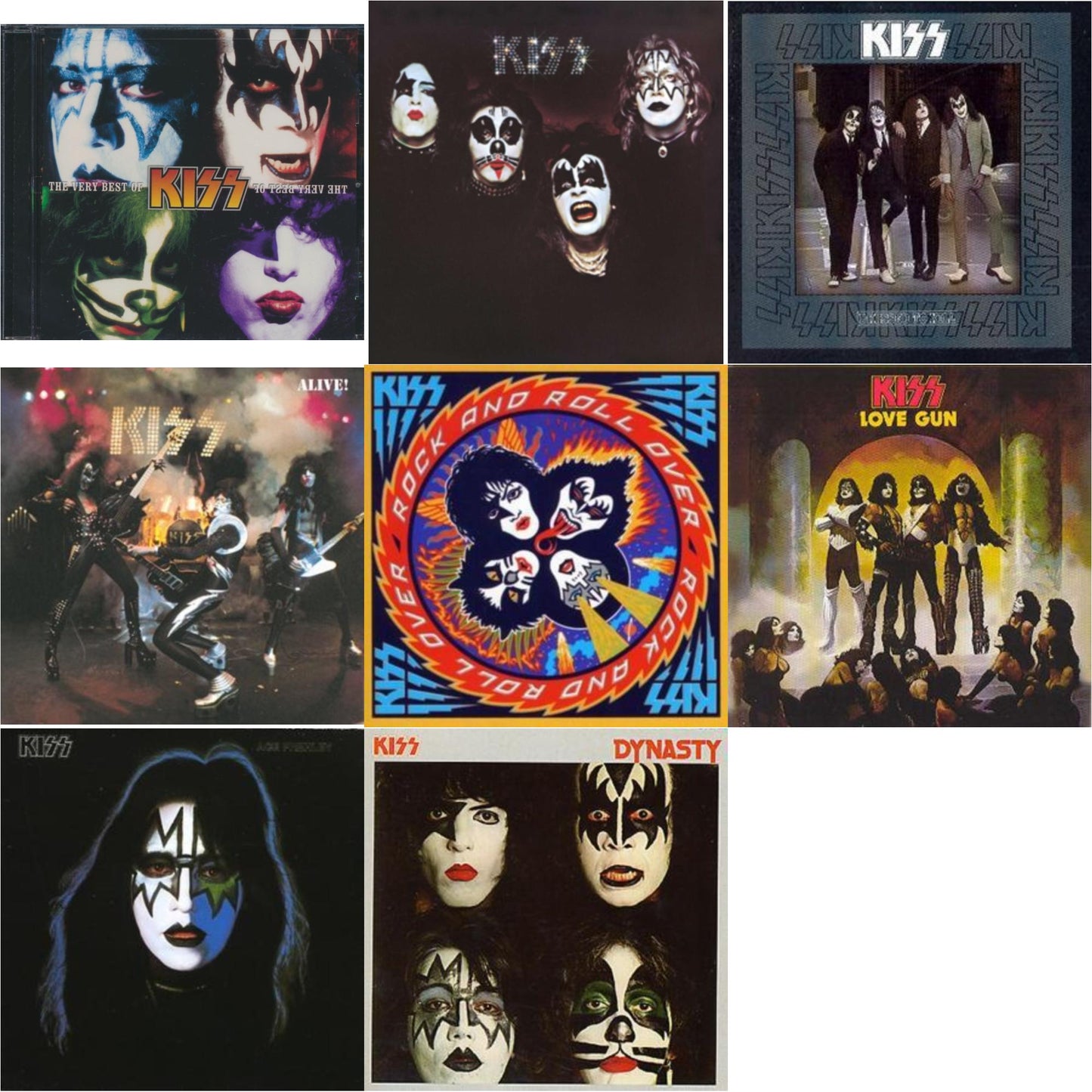 Very Best Of Kiss & Kiss & Dressed To Kill & Alive & Rock & Roll Over & Love Gun & Ace Frehley & Dynasty