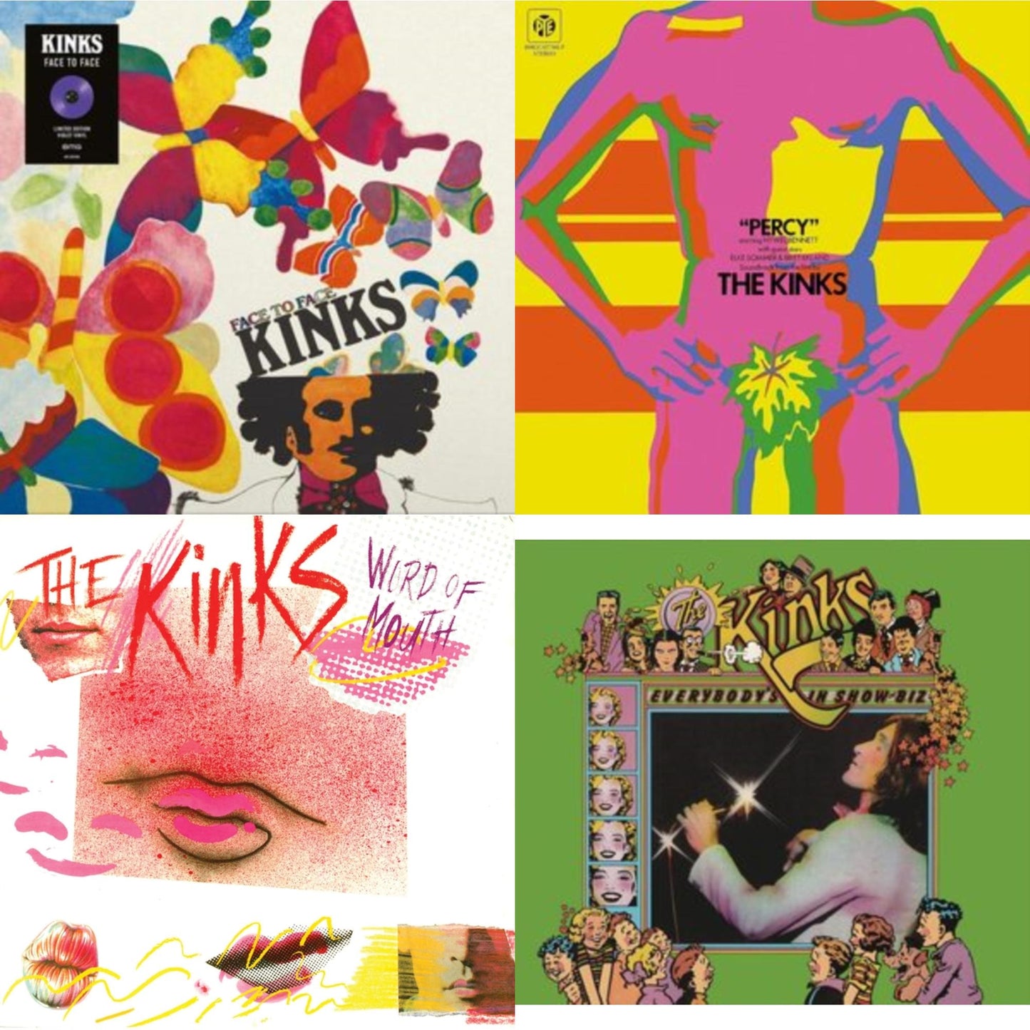 This is a 4 LP Vinyl SKU bundle.
1.This LP Vinyl is brand new.Format: LP VinylMusic Style: Pop RockThis item's title is: Face To FaceArtist: KinksLabel: SANCTUARY RECORDSBarcode: 4050538691566Release Date: 4/29/2022
2.This LP Vinyl is brand new.