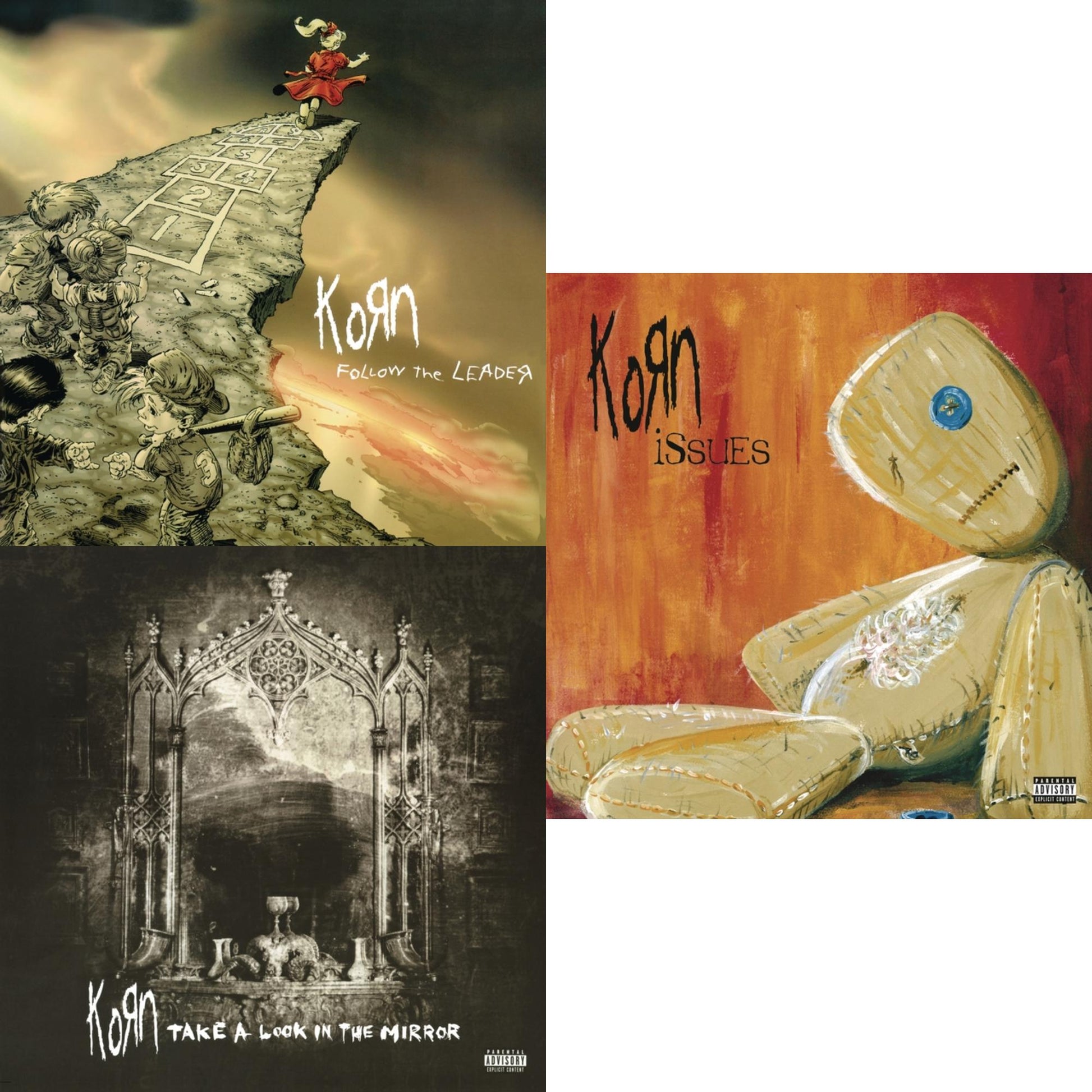 This is a 3 LP Vinyl SKU bundle.
1.This LP Vinyl is brand new.Format: LP VinylMusic Style: Nu MetalThis item's title is: Issues (X) (2LP/140G)Artist: KornLabel: LEGACY/ EPICBarcode: 190758439815Release Date: 11/2/2018
2.This LP Vinyl is brand new.