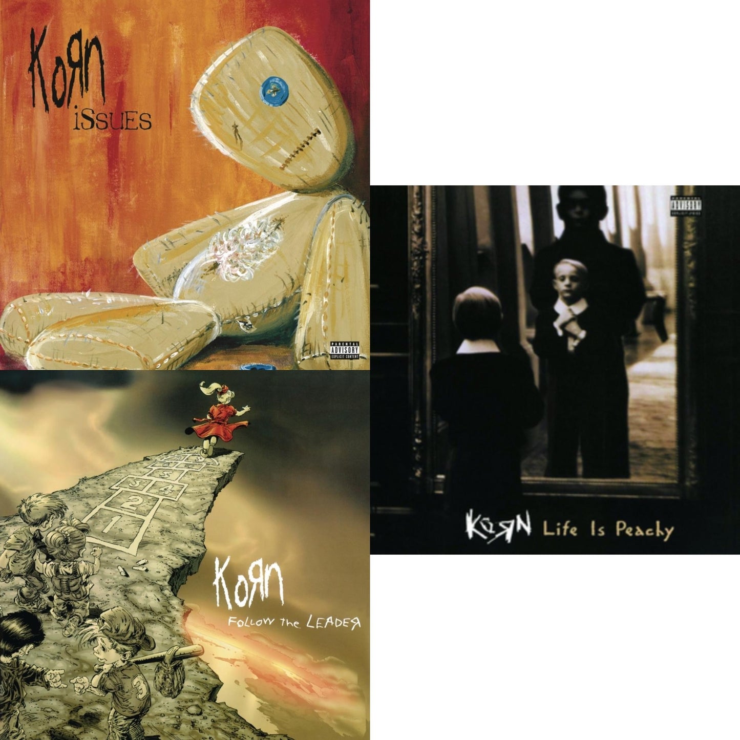 Issues (X) (2LP/140G) & Follow The Leader (Pa) (2 LP/140G) & Life Is Peachy (180G)