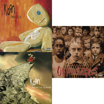 This is a 3 LP Vinyl SKU bundle.
1.This LP Vinyl is brand new.Format: LP VinylMusic Style: Nu MetalThis item's title is: Issues (X) (2LP/140G)Artist: KornLabel: LEGACY/ EPICBarcode: 190758439815Release Date: 11/2/2018
2.This LP Vinyl is brand new.