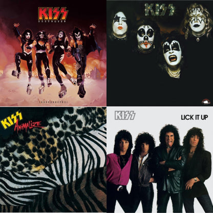 Destroyer (Resurrected) (Translucent Orange LP Vinyl) & Kiss & Animalize & Lick It Up