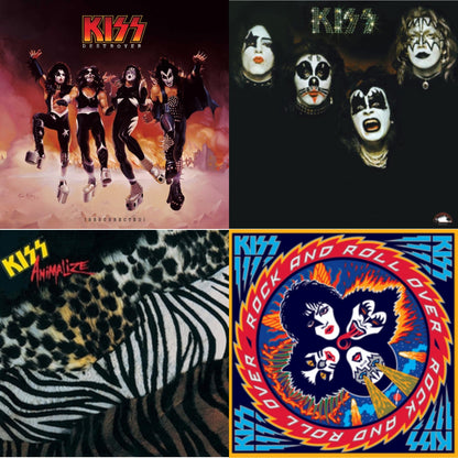 Destroyer (Resurrected) (Translucent Orange LP Vinyl) & Kiss & Animalize & Rock & Roll Over