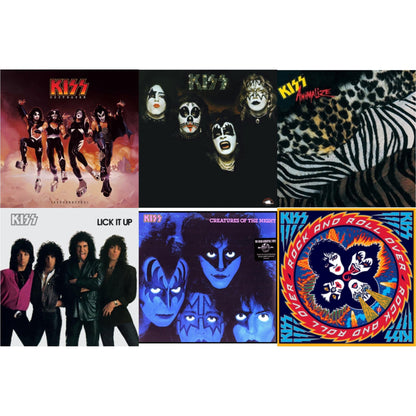 Destroyer (Resurrected) (Translucent Orange LP Vinyl) & Kiss & Animalize & Lick It Up & Creatures Of Night & Rock & Roll Over