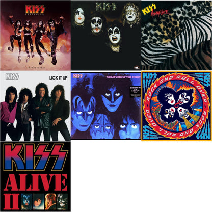 Destroyer (Resurrected) (Translucent Orange LP Vinyl) & Kiss & Animalize & Lick It Up & Creatures Of Night & Rock & Roll Over & Alive Ii