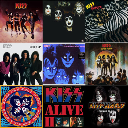 Destroyer (Resurrected) (Translucent Orange LP Vinyl) & Kiss & Animalize & Lick It Up & Creatures Of Night & Love Gun & Rock & Roll Over & Alive Ii & Kissworld - The Best Of Kiss (2 LP)