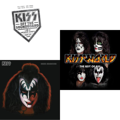 Kiss Off The Soundboard: Live In Virginia Beach (3LP) & Gene Simmons & Kissworld - The Best Of Kiss (2 LP)