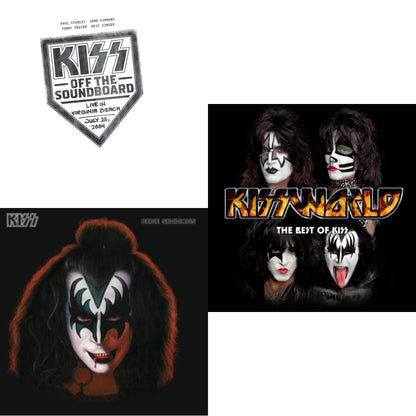 Kiss Off The Soundboard: Live In Virginia Beach (3LP) & Gene Simmons & Kissworld - The Best Of Kiss (2 LP)