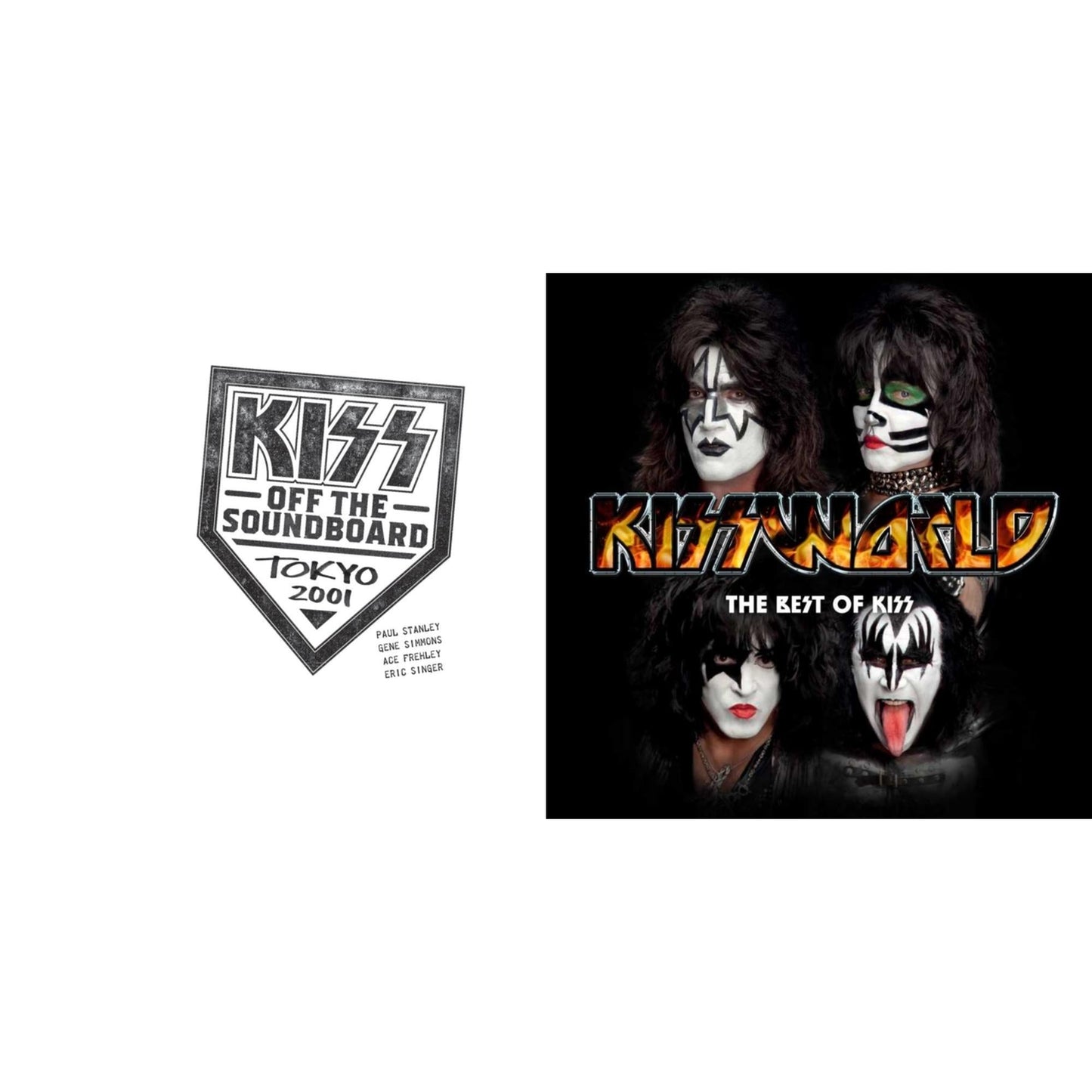 Kiss Off The Soundboard: Tokyo 2001 (3LP) & Kissworld - The Best Of Kiss (2 LP)