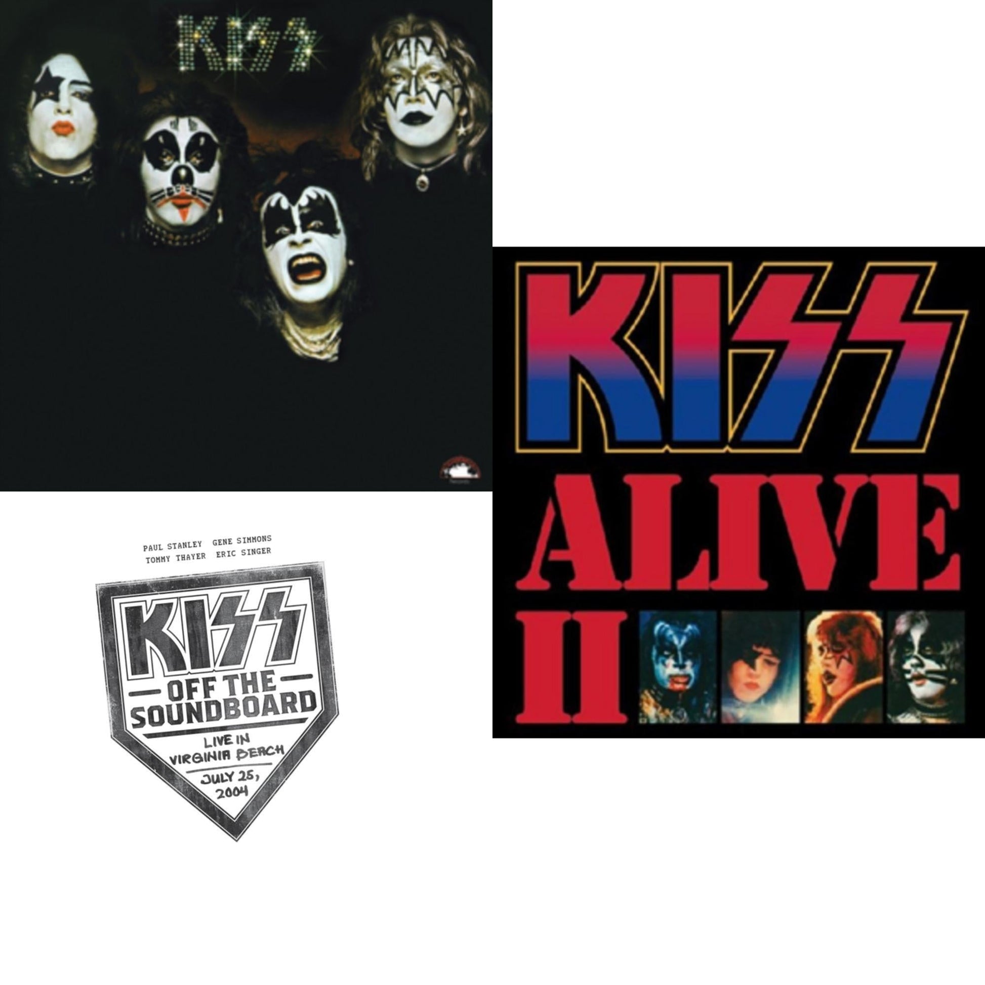 This is a 3 LP Vinyl SKU bundle.
1.This LP Vinyl is brand new.Format: LP VinylMusic Style: Hard RockThis item's title is: Kiss Off The Soundboard: Live In Virginia Beach (3LP)Artist: KissLabel: UMEBarcode: 602445028559Release Date: 3/11/2022
2.This LP Vinyl is brand new.