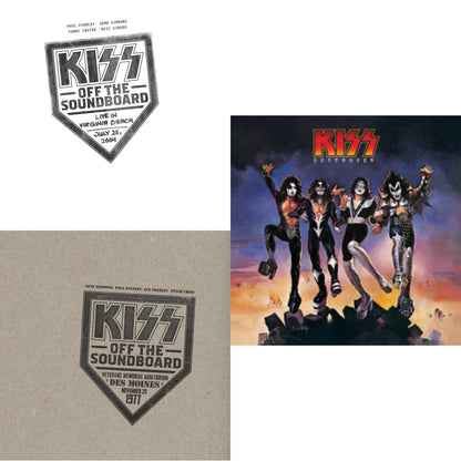 Kiss Off The Soundboard: Live In Virginia Beach (3LP) & Kiss Off The Soundboard: Live In Des Moines (2LP) & Destroyer