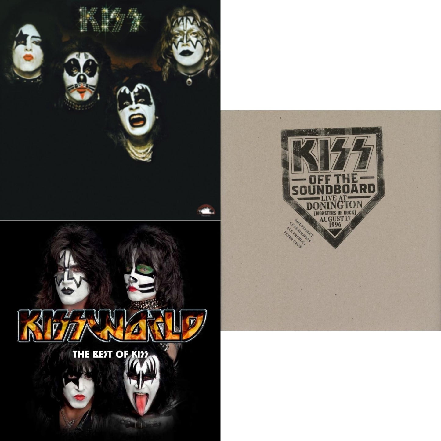 Kiss Off The Soundboard: Donington 1996 (Live) (3LP) & Kiss & Kissworld - The Best Of Kiss (2 LP)