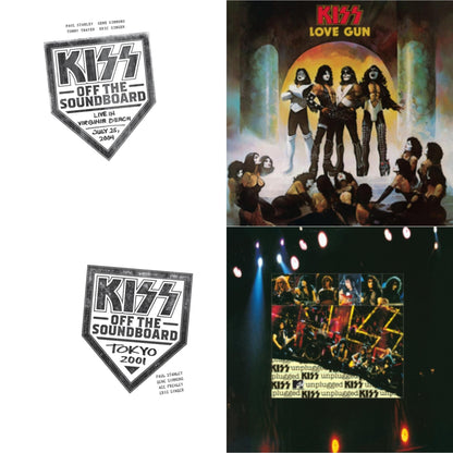Kiss Off The Soundboard: Tokyo 2001 (3LP) & Kiss Off The Soundboard: Live In Virginia Beach (3LP) & Love Gun & Mtv Unplugged