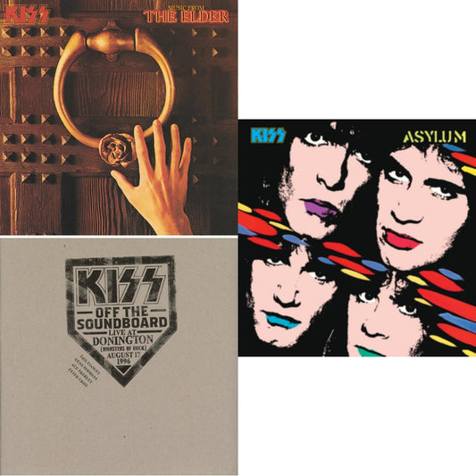 This is a 3 LP Vinyl SKU bundle.
1.This LP Vinyl is brand new.Format: LP VinylMusic Style: Art RockThis item's title is: Music From The Elder (Half-Speed Master/Clear LP Vinyl/180G)Artist: KissLabel: CasablancaBarcode: 600753948156Release Date: 3/11/2022
2.This LP Vinyl is brand new.