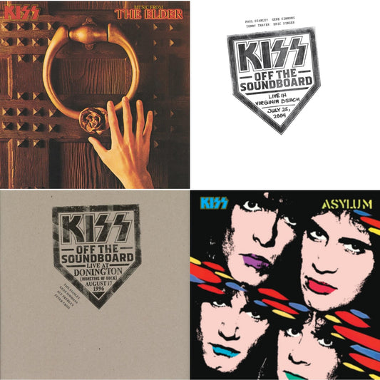 Music From The Elder (Half-Speed Master/Clear LP Vinyl/180G) & Kiss Off The Soundboard: Live In Virginia Beach (3LP) & Kiss Off The Soundboard: Donington 1996 (Live) (3LP) & Asylum