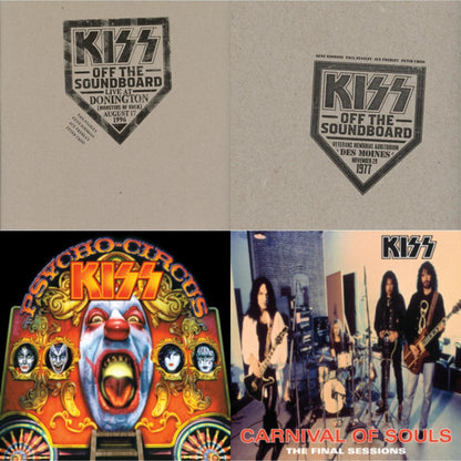 Kiss Off The Soundboard: Donington 1996 (Live) (3LP) & Kiss Off The Soundboard: Live In Des Moines (2LP) & Psycho Circus & Carnival Of Souls