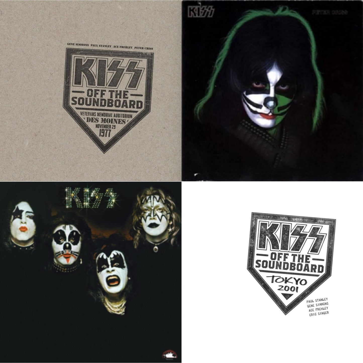 Kiss Off The Soundboard: Tokyo 2001 (3LP) & Kiss Off The Soundboard: Live In Des Moines (2LP) & Kiss & Peter Criss
