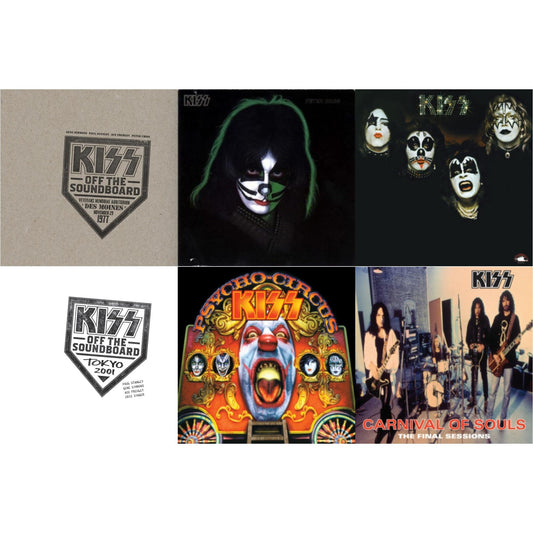 This is a 6 LP Vinyl SKU bundle.
1.This LP Vinyl is brand new.Format: LP VinylMusic Style: Hard RockThis item's title is: Kiss Off The Soundboard: Tokyo 2001 (3LP)Artist: KissLabel: UMEBarcode: 602435345574Release Date: 6/11/2021
2.This LP Vinyl is brand new.
