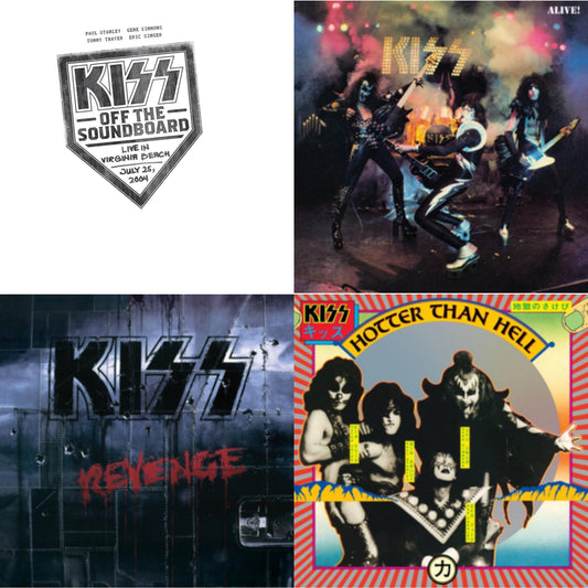 Kiss Off The Soundboard: Live In Virginia Beach (3LP) & Alive & Revenge & Hotter Than Hell