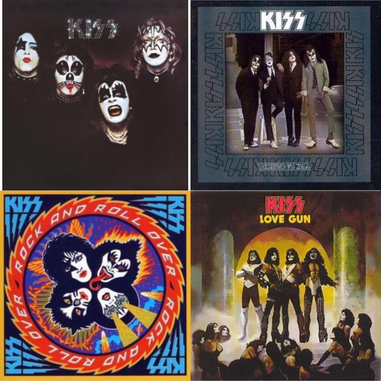 Kiss & Dressed To Kill & Rock & Roll Over & Love Gun