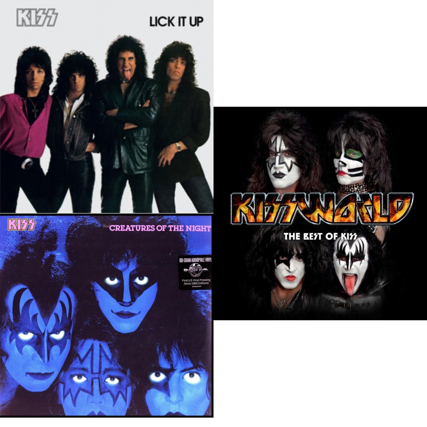 Lick It Up & Creatures Of Night & Kissworld - The Best Of Kiss (2 LP)