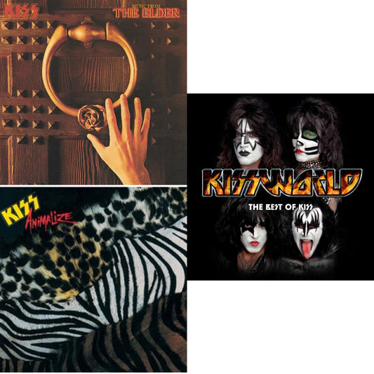 Music From The Elder (Half-Speed Master/Clear LP Vinyl/180G) & Animalize & Kissworld - The Best Of Kiss (2 LP)