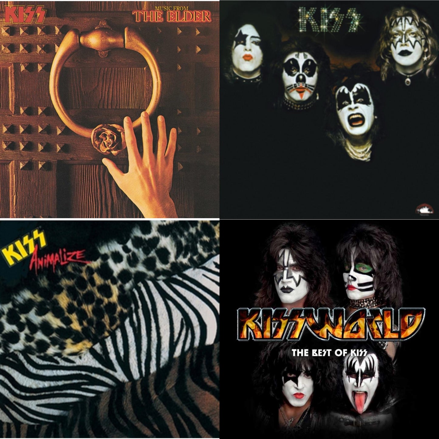 Music From The Elder (Half-Speed Master/Clear LP Vinyl/180G) & Kiss & Animalize & Kissworld - The Best Of Kiss (2 LP)