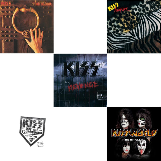 Music From The Elder (Half-Speed Master/Clear LP Vinyl/180G) & Kiss Off The Soundboard: Tokyo 2001 (3LP) & Revenge & Animalize & Kissworld - The Best Of Kiss (2 LP)
