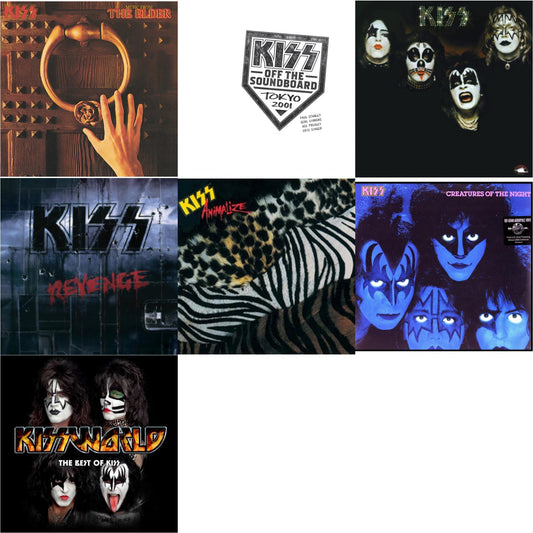 Music From The Elder (Half-Speed Master/Clear LP Vinyl/180G) & Kiss Off The Soundboard: Tokyo 2001 (3LP) & Kiss & Revenge & Animalize & Creatures Of Night & Kissworld - The Best Of Kiss (2 LP)