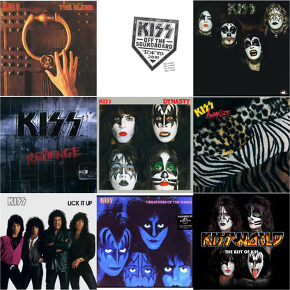 Music From The Elder (Half-Speed Master/Clear LP Vinyl/180G) & Kiss Off The Soundboard: Tokyo 2001 (3LP) & Kiss & Revenge & Dynasty & Animalize & Lick It Up & Creatures Of Night & Kissworld - The Best Of Kiss (2 LP)