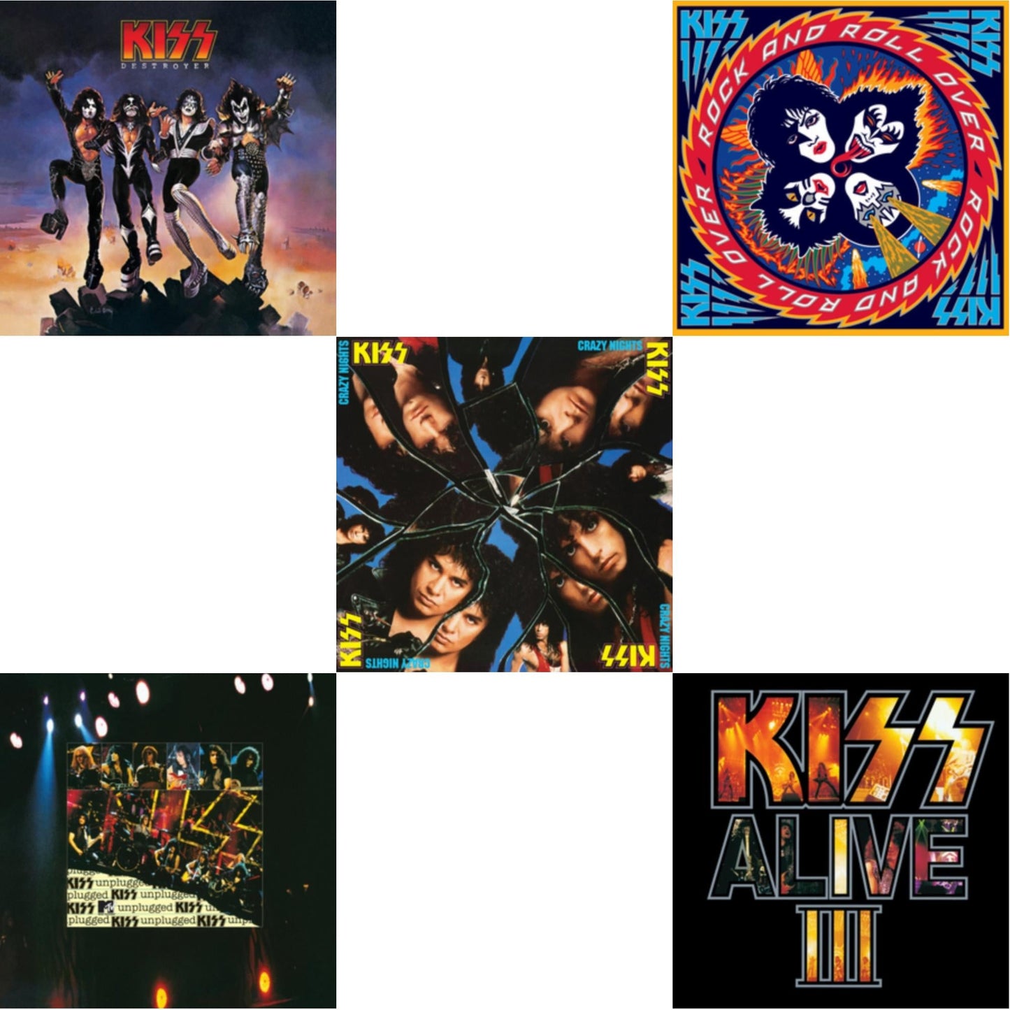 Destroyer & Mtv Unplugged & Crazy Nights & Rock & Roll Over & Alive Iii