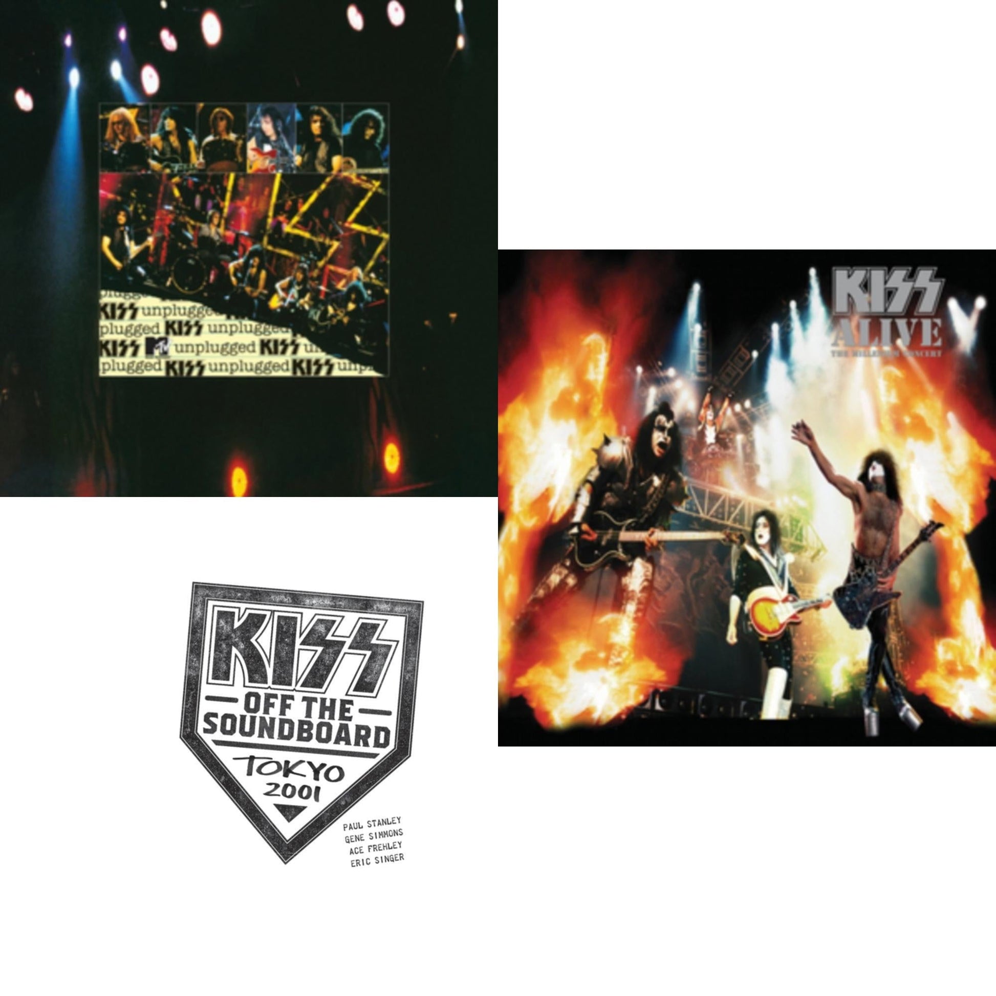 This is a 3 LP Vinyl SKU bundle.
1.This LP Vinyl is brand new.Format: LP VinylMusic Style: Hard RockThis item's title is: Kiss Off The Soundboard: Tokyo 2001 (3LP)Artist: KissLabel: UMEBarcode: 602435345574Release Date: 6/11/2021
2.This LP Vinyl is brand new.