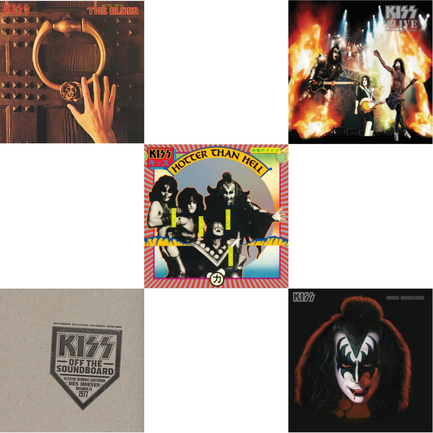 This is a 5 LP Vinyl SKU bundle.
1.This LP Vinyl is brand new.Format: LP VinylMusic Style: Art RockThis item's title is: Music From The Elder (Half-Speed Master/Clear LP Vinyl/180G)Artist: KissLabel: CasablancaBarcode: 600753948156Release Date: 3/11/2022
2.This LP Vinyl is brand new.