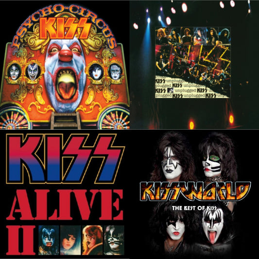 Psycho Circus & Mtv Unplugged & Alive Ii & Kissworld - The Best Of Kiss (2 LP)