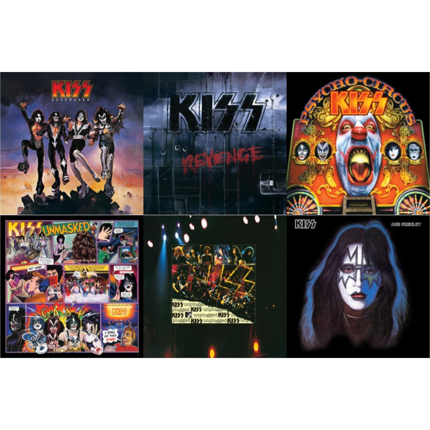 Destroyer & Revenge & Psycho Circus & Unmasked & Mtv Unplugged & Ace Frehley
