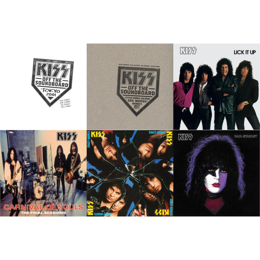 Kiss Off The Soundboard: Tokyo 2001 (3LP) & Kiss Off The Soundboard: Live In Des Moines (2LP) & Lick It Up & Carnival Of Souls & Crazy Nights & Paul Stanley