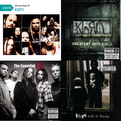 Korn - Greatest Hits Vol.1 & Essential Korn & Life Is Peachy & Playlist: Very Best Of Korn - CD Bundle