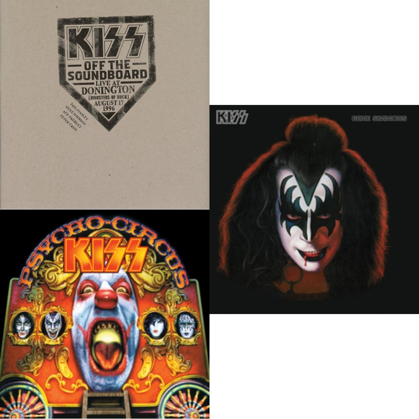 Kiss Off The Soundboard: Donington 1996 (Live) (3LP) & Psycho Circus & Gene Simmons