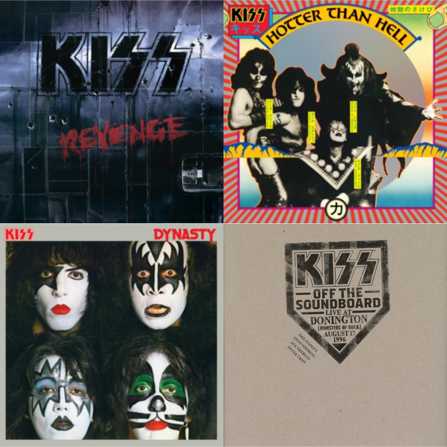 Kiss Off The Soundboard: Donington 1996 (Live) (3LP) & Revenge & Dynasty & Hotter Than Hell