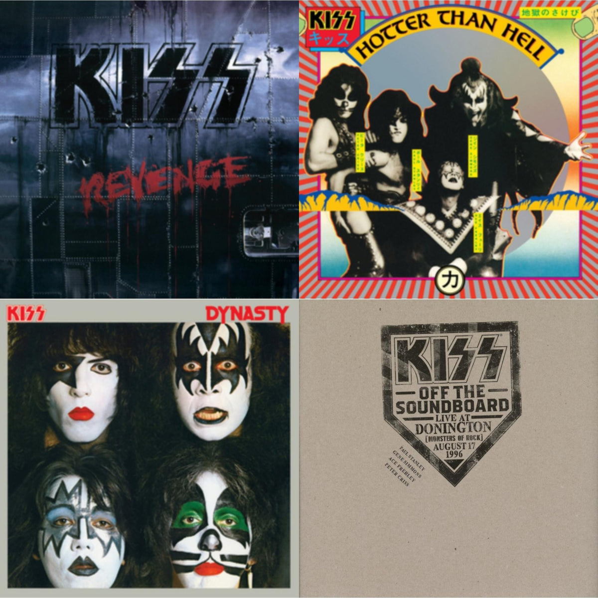 Kiss Off The Soundboard: Donington 1996 (Live) (3LP) & Revenge & Dynasty & Hotter Than Hell