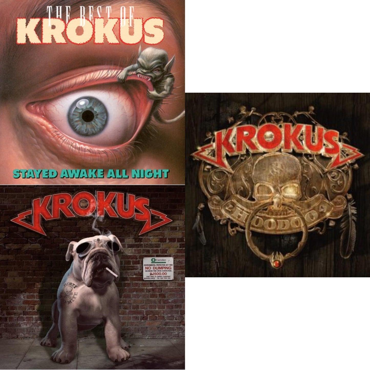 This is a 3 LP Vinyl SKU bundle.
1.This LP Vinyl is brand new.Format: LP VinylMusic Style: Hard RockThis item's title is: Stayed Awake All Night (180G/Translucent Green & White Marbled LP Vinyl)Artist: KrokusLabel: Music On VinylBarcode: 8719262032255Release Date: 12/15/2023
2.