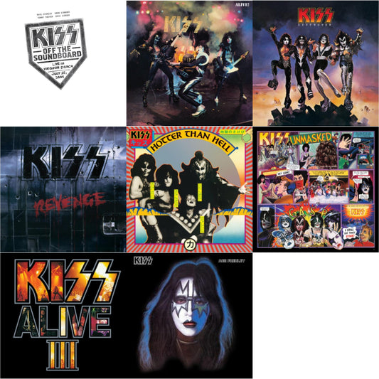 Kiss Off The Soundboard: Live In Virginia Beach (3LP) & Alive & Destroyer & Revenge & Hotter Than Hell & Unmasked & Alive Iii & Ace Frehley