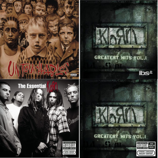 This is a 4 CD SKU bundle.
1.This CD is brand new.Format: CDMusic Style: Alternative RockThis item's title is: UntouchablesArtist: KornBarcode: 886978795823Release Date: 3/15/2011
2.This CD is brand new.