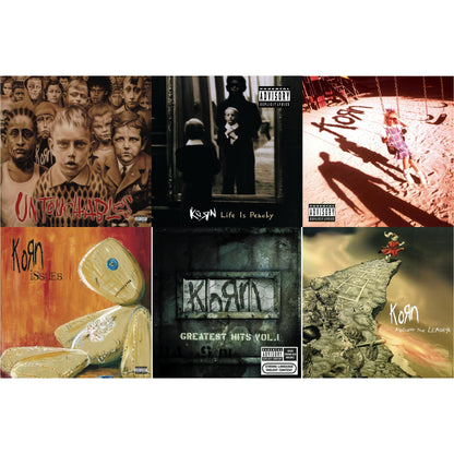 Korn - Greatest Hits Vol.1 & Life Is Peachy & Korn (Explicit) & Issues (Explicit) & Untouchables & Follow The Leader - CD Bundle