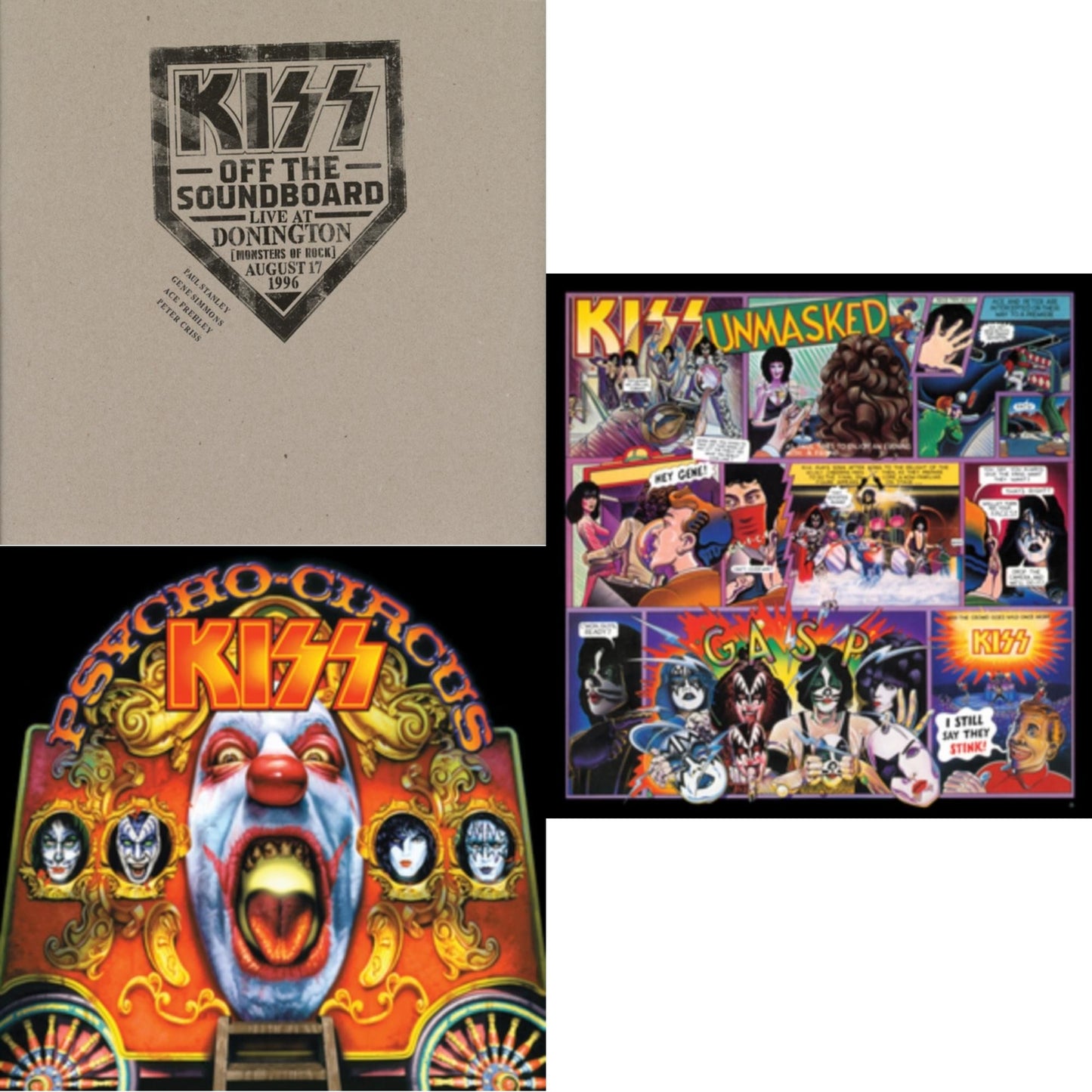 Kiss Off The Soundboard: Donington 1996 (Live) (3LP) & Psycho Circus & Unmasked