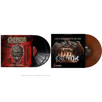This is a 2 LP Vinyl SKU bundle.
1.This LP Vinyl is brand new.Format: LP VinylMusic Style: ThrashThis item's title is: Violent RevolutionArtist: KreatorLabel: Nuclear BlastBarcode: 727361564612Release Date: 5/17/2024
2.This LP Vinyl is brand new.