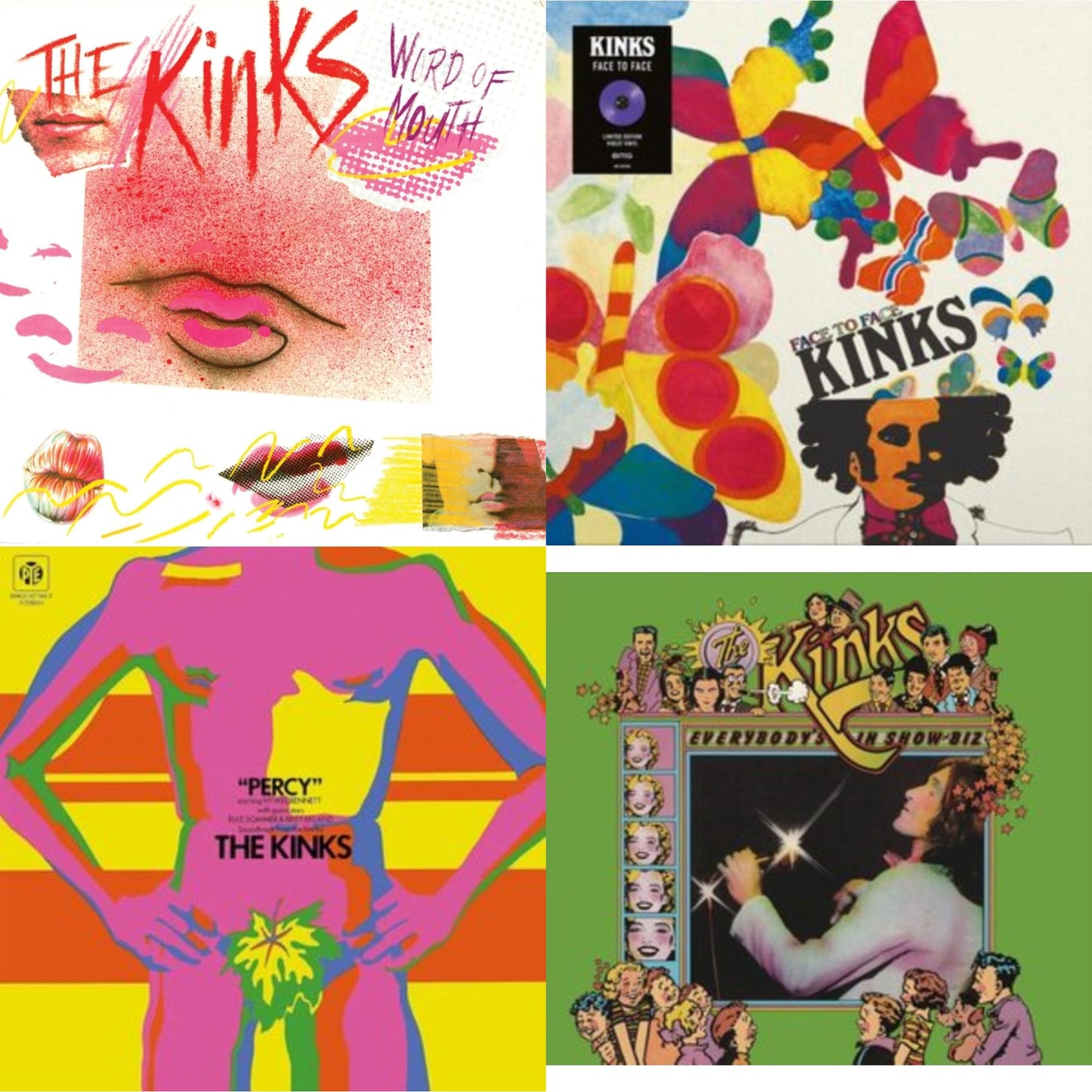 This is a 4 LP Vinyl SKU bundle.
1.This LP Vinyl is brand new.Format: LP VinylMusic Style: Pop RockThis item's title is: Face To FaceArtist: KinksLabel: SANCTUARY RECORDSBarcode: 4050538691566Release Date: 4/29/2022
2.This LP Vinyl is brand new.