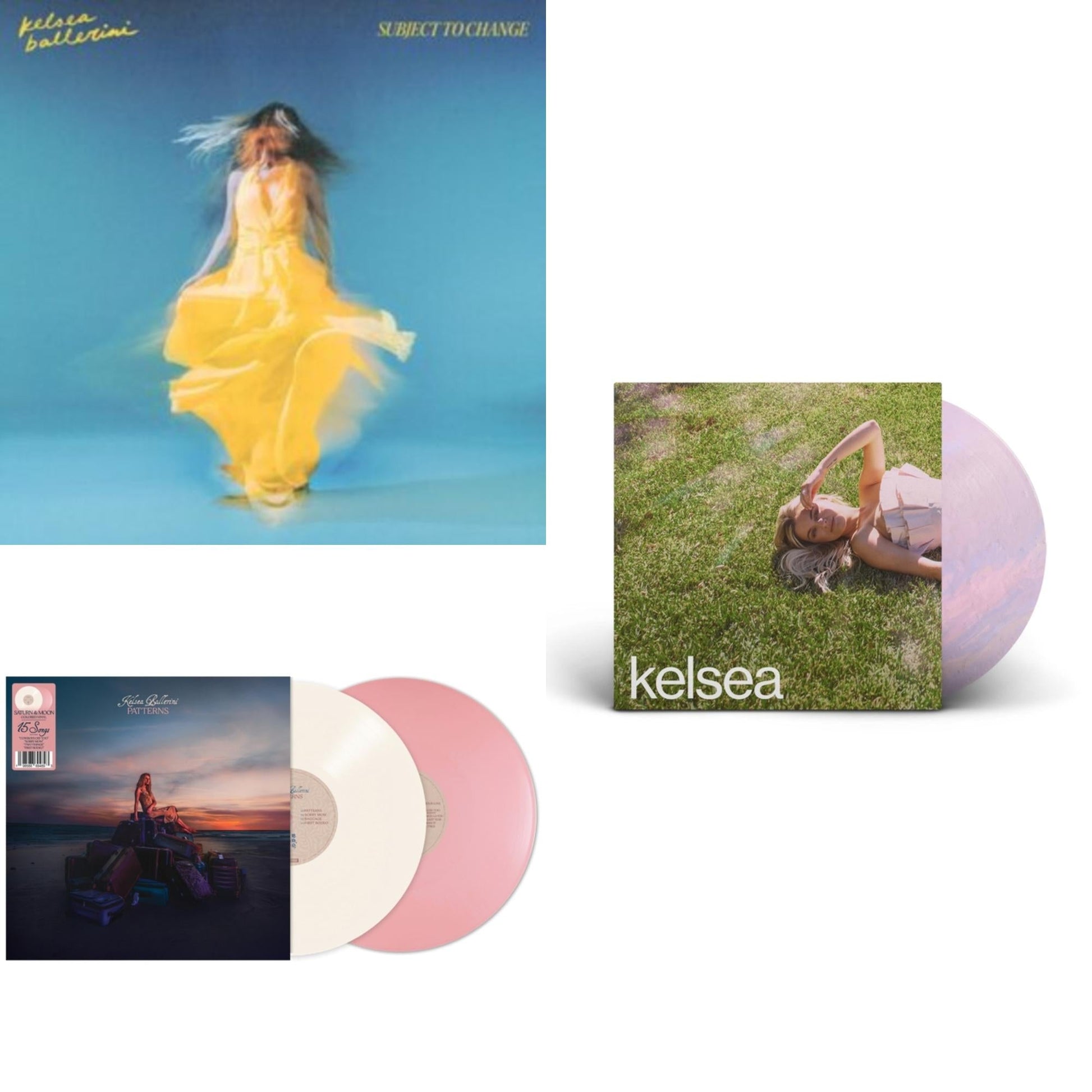 This is a 3 LP Vinyl SKU bundle.
1.This LP Vinyl is brand new.Format: LP VinylMusic Style: CountryThis item's title is: Subject To Change (Yellow Vinyl/2LP)Artist: Kelsea BalleriniLabel: BLACK RIVER ENTERTAINMENTBarcode: 196925367561Release Date: 6/2/2023
2.